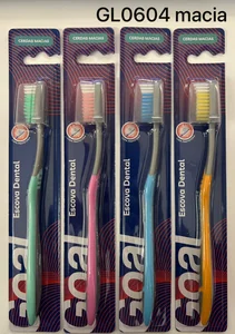 Escova dental para adulto goal gl0604 media pacote com 12un