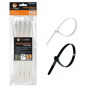 Abraçadeira de Nylon Akash Imports  TRY-0079 – Fixa Cabos e Fios com Resistência e Durabilidade
