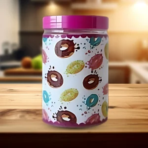 Potes de Mantimentos Donuts 1700ml Ref. 5562 - Organização e Praticidade Plásticos Ideal