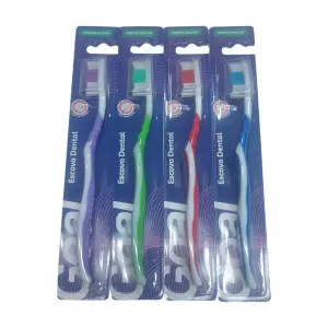 Escova Dental Uso Adulto GOAL Ref GL0661 Para Higiene Bucal Diária Com Cerdas Macias E Confortáveis