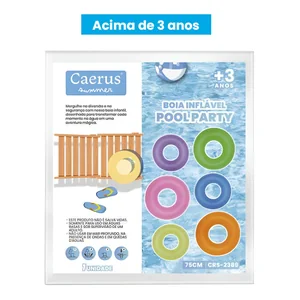 Bóia Divertida 75 cm Akash Summer – Diversão Garantida na Piscina | Referência CRS-2389