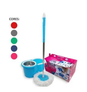 MOP GIRATÓRIO CESTO DE AÇO SEU LAR