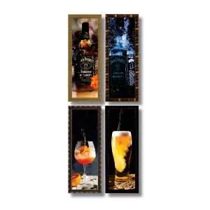 Quadros Estampas Bebidas FM 2cm Medidas 20x60cm Ref. 787