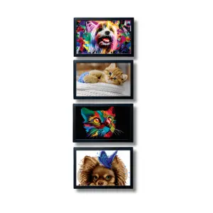 Quadros Pets Laqueadas 2cm Medidas 30x40cm Ref. 848