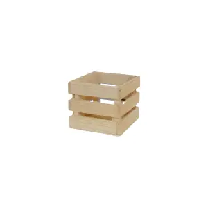 Cachepô Quadrado Natural de Ripa Pote 11 Ref. 100033 - Elis Artesanatos