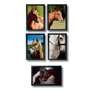 Quadros Cavalos Laqueadas 2cm Medidas 30x40cm Ref. 838