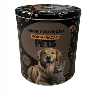 porta raçao para pets 12,5x12,5x10cm martinazzo