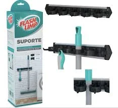 SUPORTE PARA MOPS  E VASSOURAS COM  11 COMPARTIMENTOS PREÇO SOB CONSULTA