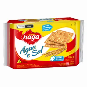 Biscoito Água e Sal 360g NAGA