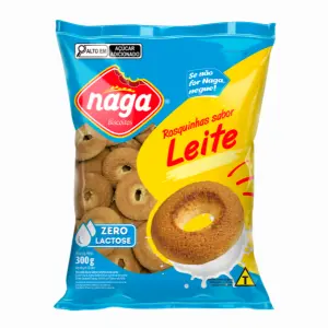 Biscoito Rosquinhas Naga  Leite 300g