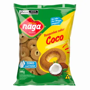 Biscoito Rosquinhas Naga Coco 300g