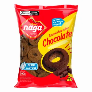 Biscoito Rosquinhas Naga Chocolate 300g