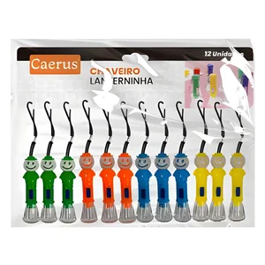 Chaveiro Lanterninha Smile Akash Imports CRS-2231 Divertido e Prático para o Dia a Dia