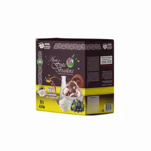 Caixa 5 litros – 4,3 kg Açaí com Creminho de Leite Fruta Brasileira