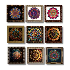 Quadros Mandalas FM 2cm Medidas 40x40cm Ref. 768