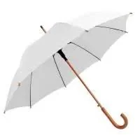 Guarda chuvas varao de madeira nylon pongee liso mz-301