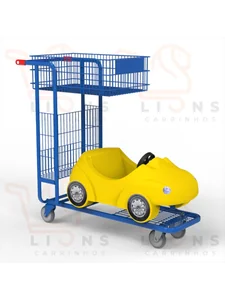 Carrinho de Supermercado Infantil 140 Litros -Yellowcar Modelo: L500.40
