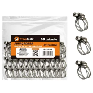 Abraçadeira com Parafuso 3/4” Akash Imports TRY-0098 – Fixação Segura e Durável
