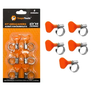Abraçadeira Alemã  com Parafuso 3/4” Akash Imports TRY-0165 – Alta Resistência e Durabilidade