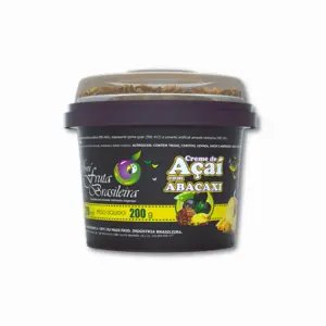 Pote 220 ml – 200 g Açaí Abacaxi C/12 un Fruta Brasileira