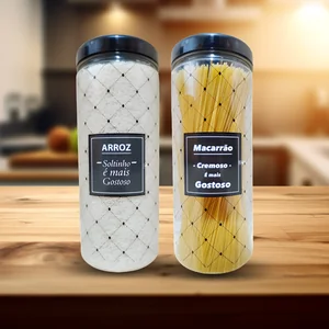 Pote Mantimento 2550ml Plásticos Ideal – Armazenamento Prático e Durável para Sua Cozinha