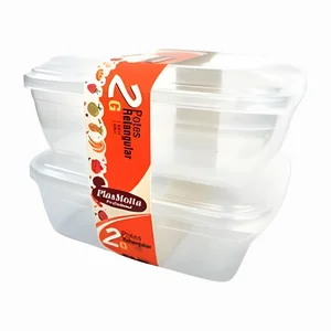 CJ 2G Retangular Transparente 1,3L PlasMotta Ref. 1325