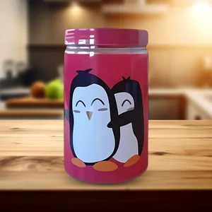 Potes de Mantimentos Pinguim 1700ml Ref. 5683  - Organização e Praticidade Plásticos Ideal