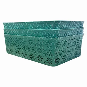 Kit 03 Peças Caixa Organizadora Oriental 7 LTS - Color PlasMotta Ref. 525