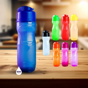 Squeeze Sol 600ml Plásticos Ideal – Garrafa Resistente e Prática para Água e Bebidas