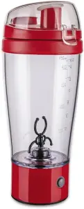 Euro Home MIX6552-VM - Mixer Shake à Pilha com Copo, Vermelho