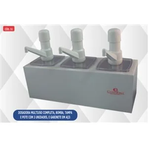 Dispenser de Molhos 3 potes c/ 1500ML CODIGO-051 COSTAFRIO