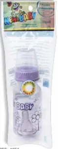 Mamadeira Basic PVC 150ml NEW BABY Ref 125AC Infantil Resistente E Prática Para O Dia A Dia