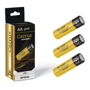 Pilha Caerus Power  AA Gold Akash Imports CRS-3333 – Alta Resistência e Durabilidade
