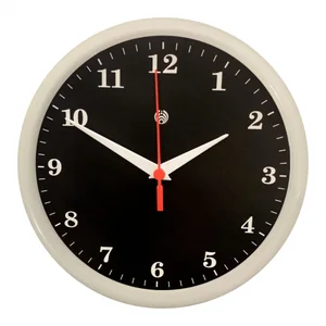 RELÓGIO NUMERAL (TRADICIONAL) PRETO- BCO