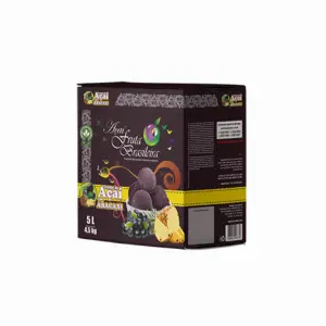 Caixa 5 litros – 4,5 kg Açaí Abacaxi Fruta Brasileira
