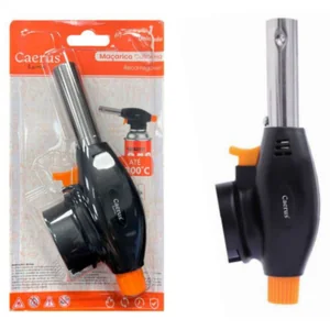 Maçarico Portátil Recarregável Akash Imports CRS-2541 Ideal para Culinária, Solda e Camping