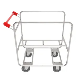 Carrinho sem cuba zincado 180 litros Modelo: L419.01