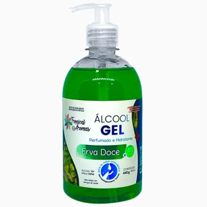 Álcool Em Gel Perfumado Erva Doce 440Gr