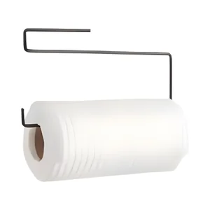 Suporte para Papel Toalha Áreo Preto Linha Cozinha Azzo