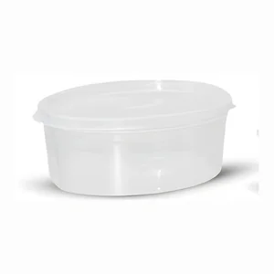 Pote P Oval 600ml Transparente PlasMotta Ref. 529
