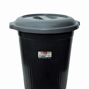 Cesto 60L Preto PlasMotta Ref. 7000