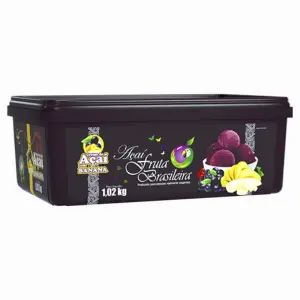 Pote 1,02 kg Açaí Banana C/4 un Fruta Brasileira