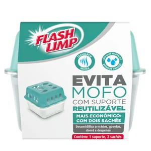 Evita Mofo Reutilizável com Refil Extra 400 g (800 g Total) Flash Limp PREÇO SOB CONSULTA