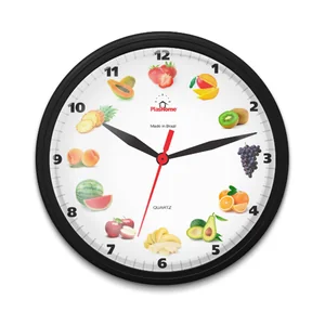 Relógio de parede Ômega Fruta Preto
