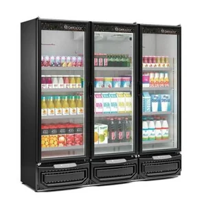 CONSERVADOR E EXPOSITOR DE BEBIDAS FRIOS E LATICÍNIOS GCVR-1450 PR GELOPAR