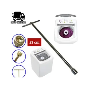 Chave T 10mm Longa 52cm para Maquina de Lavar Agitador Brastemp Electrolux 