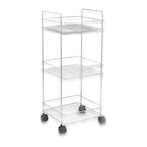 Organizador Triplo Multiuso Cromado Linha Organização Azzo