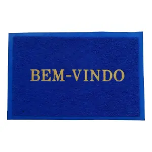 Tapete De Plástico Bem Vindo Para Uso Doméstico HAI BRASIL Ref AIH06 Antiderrapante E Resistente