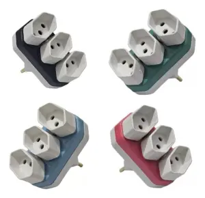 Pino Adaptador 3 Saídas Megatron Ref. 073 Prolar