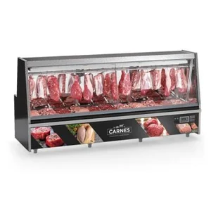 BALCÃO FRIGORÍFICO CONSERVAÇÃO E EXPOSIÇÃO DE CARNES GATS-300 PR GELOPAR